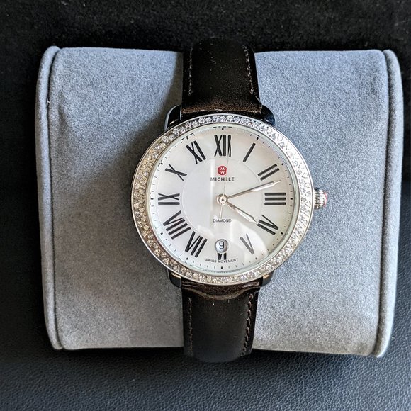 Michele "Serein" Timepiece with Diamond Bezel - Picture 2 of 6